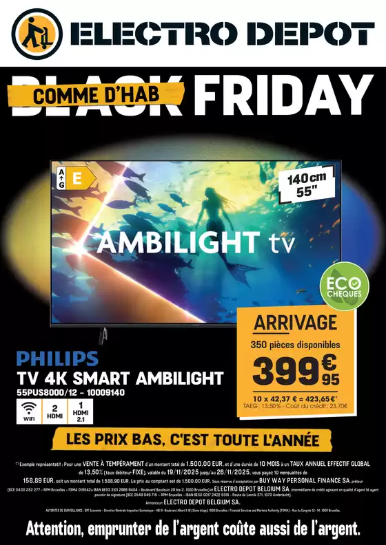 Catalogue Electrodepot | Comme D'hab Friday FR | 2025-11-20T00:00:00.000Z - 2025-11-26T00:00:00.000Z
