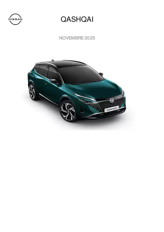 Catalogue Nissan | Liste des prix Nissan QASHQAI BEFR | 2025-11-01T00:00:00.000Z - 2025-11-30T00:00:00.000Z