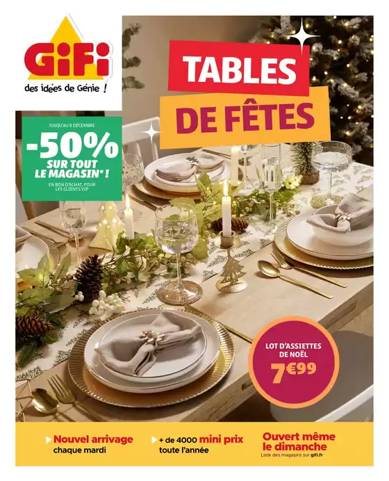 Catalogue GiFi | Tables De Fêtes FR | 2025-11-26T00:00:00.000Z - 2025-12-08T00:00:00.000Z