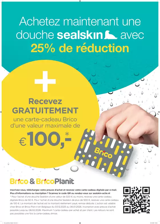 Catalogue Brico | Brico plaksticker Sealskin FR crtfd | 2025-12-03T00:00:00.000Z - 2026-01-06T00:00:00.000Z