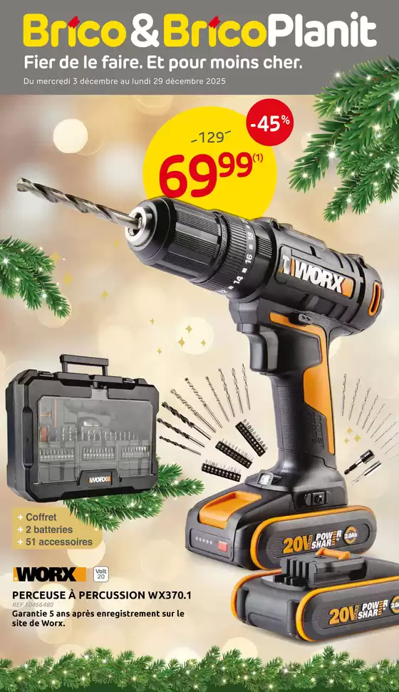 Catalogue Brico Plan-it | folder Brico Plan-it - FR | 2025-12-03T00:00:00.000Z - 2025-12-29T00:00:00.000Z