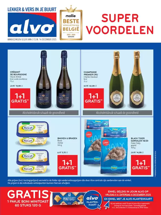 Catalogue Alvo | Alvo Onze folder,boordevol aanbiedingen - NL | 2025-12-03T00:00:00.000Z - 2025-12-16T00:00:00.000Z