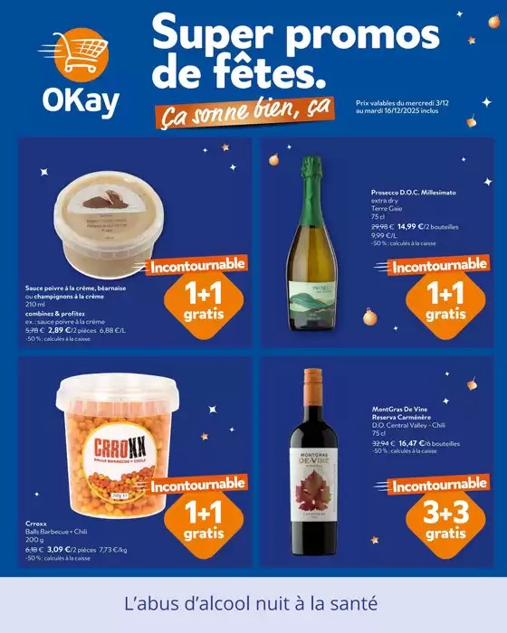 Catalogue OKay Supermarkt | Prochain dépliant - FR | 2025-12-03T00:00:00.000Z - 2025-12-16T00:00:00.000Z