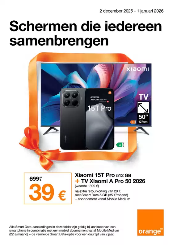 Catalogue Orange | Schermen Die Iedereen Samenbrengen | 2025-12-03T00:00:00.000Z - 2026-01-01T00:00:00.000Z