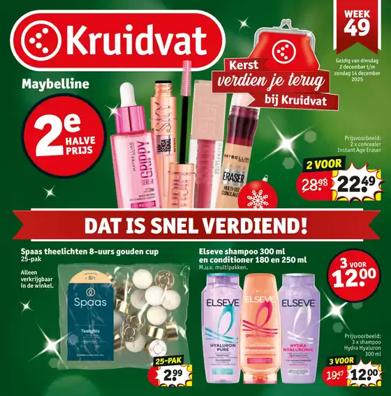 Catalogue Kruidvat | Meilleures offres pour tous les clients | 2025-12-02T00:00:00.000Z - 2025-12-14T00:00:00.000Z