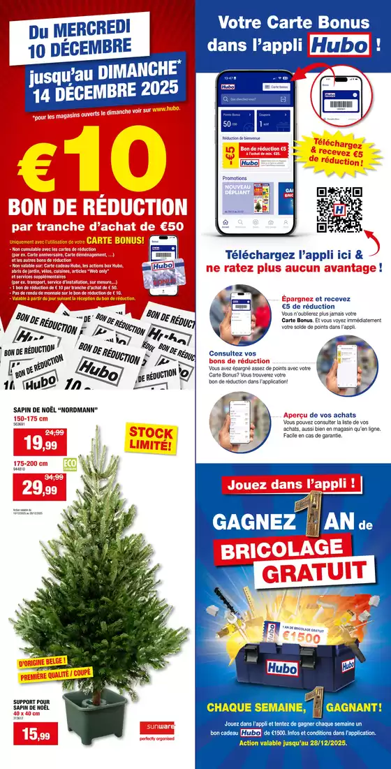 Catalogue Hubo | Hubo Dépliant valable jusqu'au 21/12/2025 FR | 2025-12-10T00:00:00.000Z - 2025-12-28T00:00:00.000Z