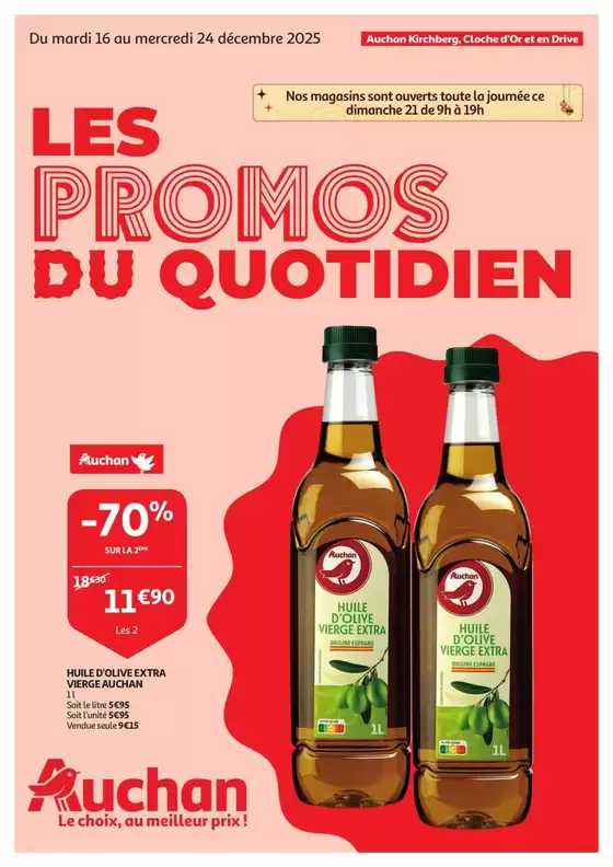 Catalogue Auchan à Courtrai | Bons plans exclusifs | 2025-12-16T00:00:00.000Z - 2025-12-24T00:00:00.000Z