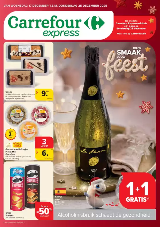 Catalogue Carrefour Express | Feest | 2025-12-17T00:00:00.000Z - 2025-12-25T00:00:00.000Z