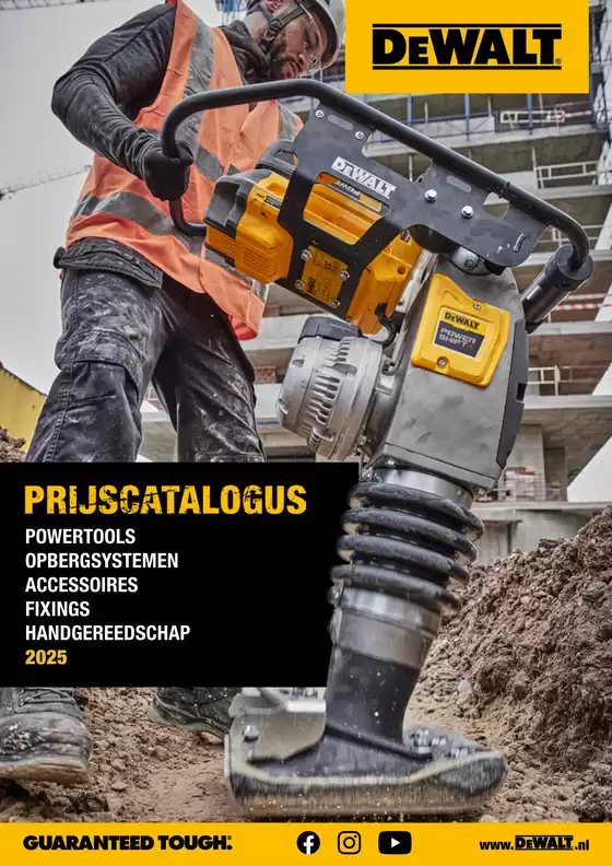 Catalogue DeWALT à Nivelles | Prijscatalogus | 2025-12-16T00:00:00.000Z - 2026-01-23T00:00:00.000Z