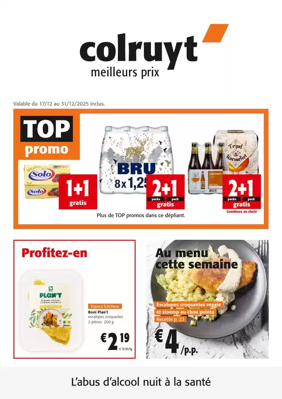 Catalogue Colruyt à Hoeselt | Promotions spéciales en cours | 2025-12-17T00:00:00.000Z - 2025-12-31T00:00:00.000Z