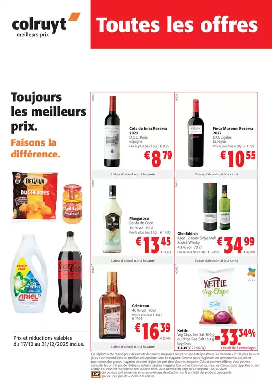 Catalogue Colruyt à Hoeselt | Offres et promotions actuelles | 2025-12-17T00:00:00.000Z - 2025-12-31T00:00:00.000Z