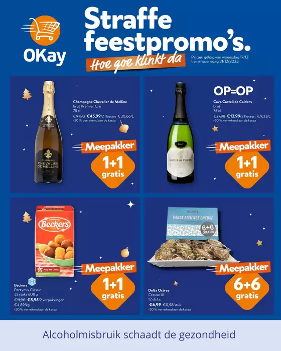 Catalogue OKay Supermarkt à Hoeselt | Volgende folder - NL | 2025-12-17T00:00:00.000Z - 2025-12-31T00:00:00.000Z