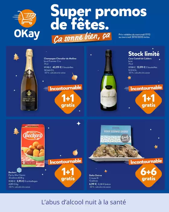 Catalogue OKay Supermarkt à Hoeselt | Prochain dépliant - FR | 2025-12-17T00:00:00.000Z - 2025-12-31T00:00:00.000Z