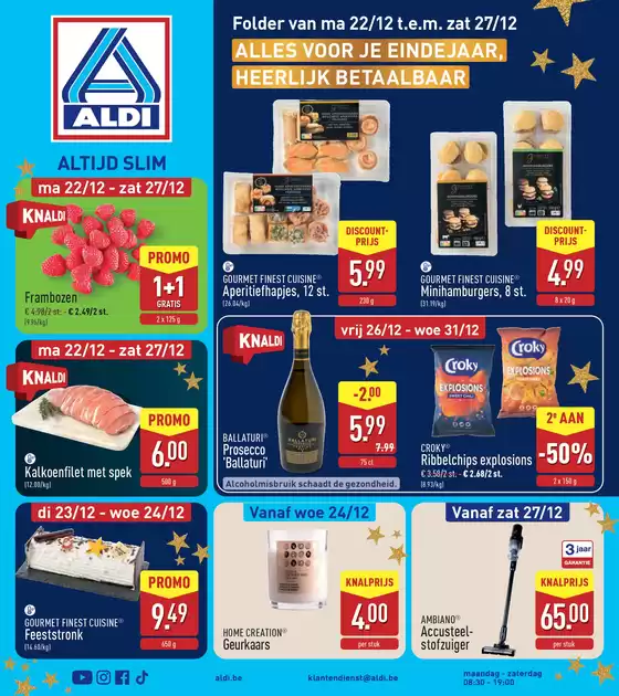 Catalogue Aldi à Begijnendijk | Réductions et promotions | 2025-12-22T00:00:00.000Z - 2025-12-27T00:00:00.000Z