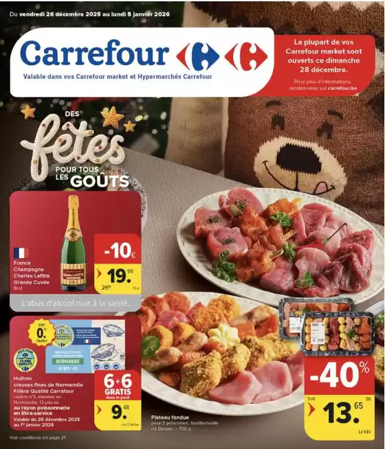 Catalogue Carrefour | Réductions et promotions | 2025-12-26T00:00:00.000Z - 2026-01-05T00:00:00.000Z