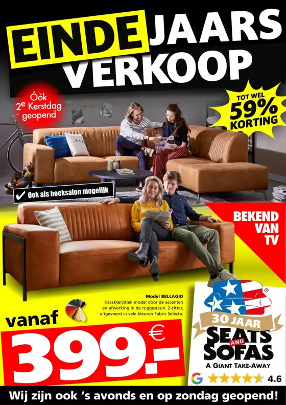 Catalogue Seats and Sofas à Namur | Einde Jaars Verkoop | 2025-12-22T00:00:00.000Z - 2026-01-05T00:00:00.000Z