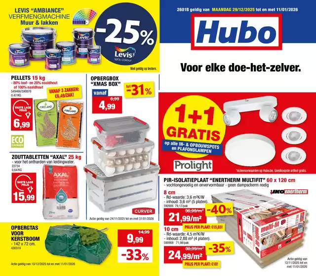 Catalogue Hubo | Hubo Folder geldig t.e.m. 11/01/2026 NL | 2025-11-12T00:00:00.000Z - 2026-01-11T00:00:00.000Z