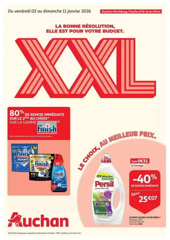 Catalogue Auchan à Bruxelles | Offres pour les chasseurs de bonnes affaires | 2026-01-02T00:00:00.000Z - 2026-01-11T00:00:00.000Z