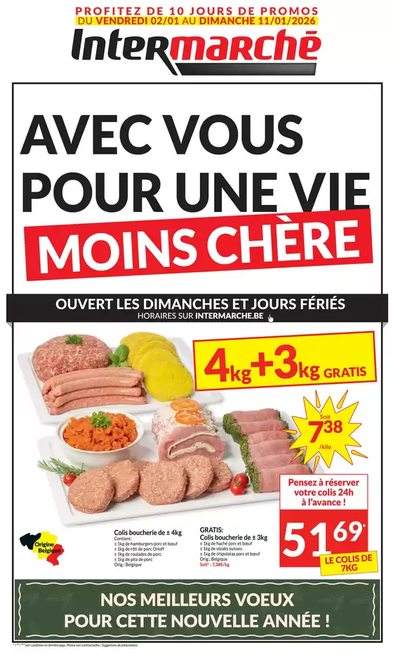 Catalogue Intermarché à Bruxelles | Decouvrez notre folder du 02 02 - FR | 2026-01-02T00:00:00.000Z - 2026-01-11T00:00:00.000Z