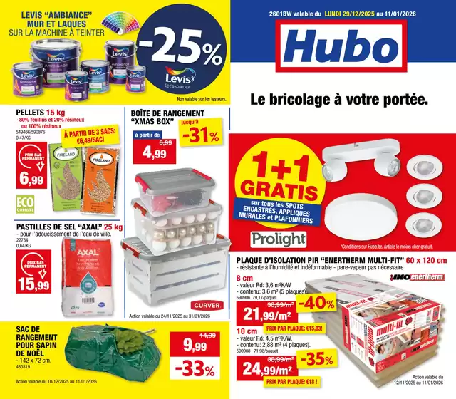 Catalogue Hubo à Ninove | Hubo Dépliant valable jusqu'au 11/01/2026 FR | 2025-10-12T00:00:00.000Z - 2026-01-11T00:00:00.000Z