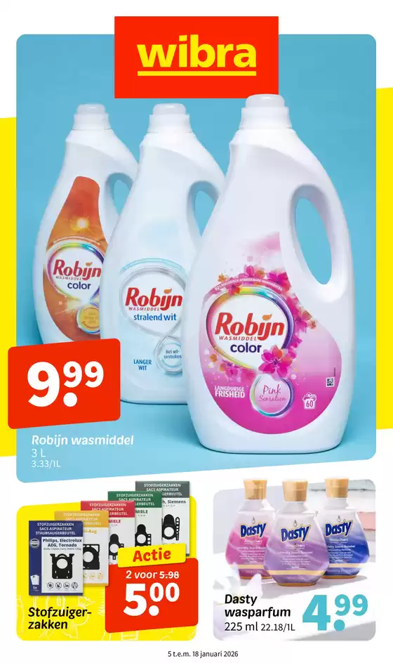 Catalogue Wibra à Charleroi | Wibra folder - NL | 2026-01-05T00:00:00.000Z - 2026-01-18T00:00:00.000Z