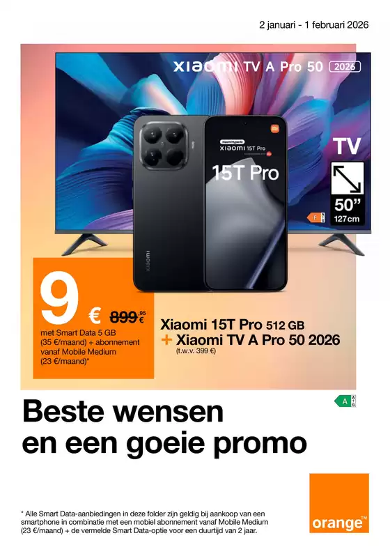 Catalogue Orange à Mons | Beste Wensen En Een Goeie Promo | 2026-01-05T00:00:00.000Z - 2026-02-01T00:00:00.000Z