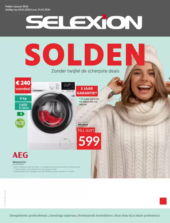Catalogue Selexion à Ottignies-Louvain-la-Neuve | Wintersolden | 2026-01-05T00:00:00.000Z - 2026-01-31T00:00:00.000Z