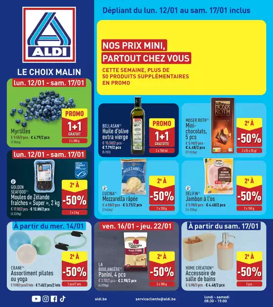 Catalogue Aldi à Nieuwpoort | Nos meilleures offres pour vous | 2026-01-12T00:00:00.000Z - 2026-01-22T00:00:00.000Z
