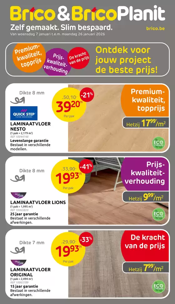 Catalogue Brico Plan-it à Bruxelles | Offres exclusives pour nos clients | 2026-01-07T00:00:00.000Z - 2026-01-26T00:00:00.000Z