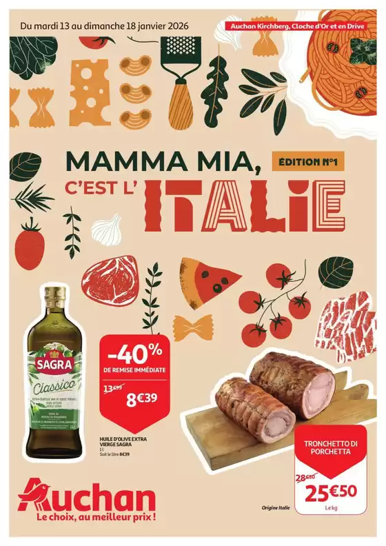 Catalogue Auchan à Crainhem | Meilleures offres pour tous les chasseurs de bonnes affaires | 2026-01-13T00:00:00.000Z - 2026-01-18T00:00:00.000Z