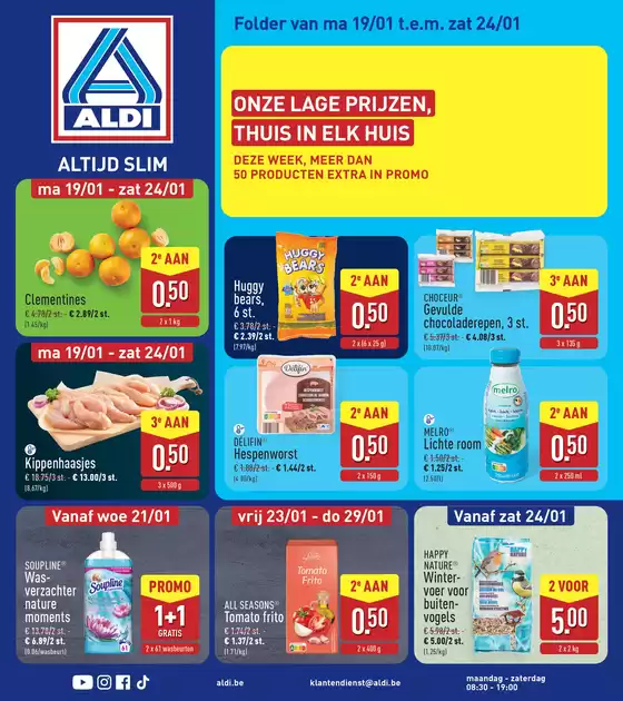 Catalogue Aldi | Offres spéciales attractives pour tout le monde | 2026-01-19T00:00:00.000Z - 2026-01-24T00:00:00.000Z