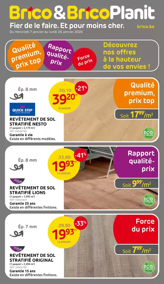 Catalogue Brico | Bons plans exclusifs | 2026-01-07T00:00:00.000Z - 2026-01-26T00:00:00.000Z