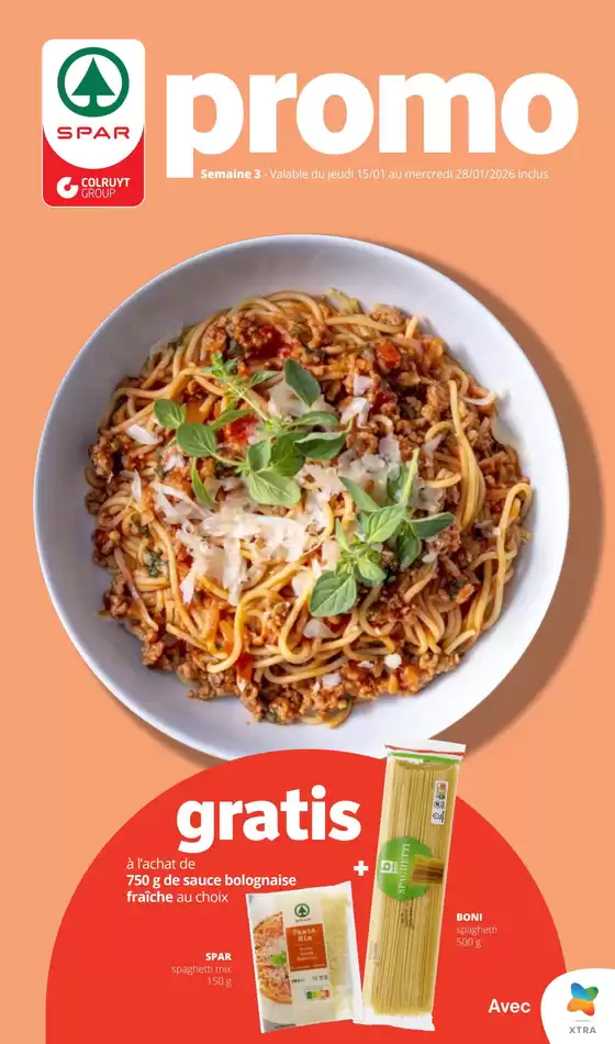 Catalogue SPAR à Lokeren | Offres spéciales pour vous | 2026-01-15T00:00:00.000Z - 2026-01-28T00:00:00.000Z