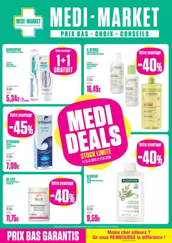 Catalogue Medi-Market | Deals | 2026-01-13T00:00:00.000Z - 2026-01-27T00:00:00.000Z