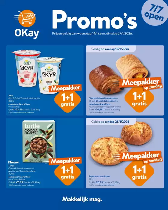 Catalogue OKay Supermarkt | Volgende folder - NL | 2026-01-14T00:00:00.000Z - 2026-01-27T00:00:00.000Z