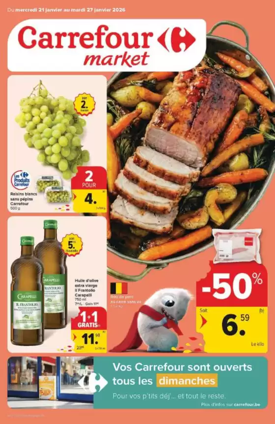 Catalogue Carrefour Market | Offres spéciales attractives pour tout le monde | 2026-01-21T00:00:00.000Z - 2026-01-27T00:00:00.000Z