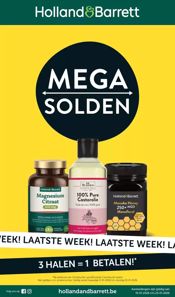 Catalogue Holland & Barrett | Mega Solden | 2026-01-19T00:00:00.000Z - 2026-01-25T00:00:00.000Z