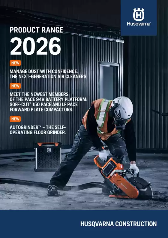 Catalogue Husqvarna | Product Range 2026 | 2026-01-20T00:00:00.000Z - 2027-01-20T00:00:00.000Z
