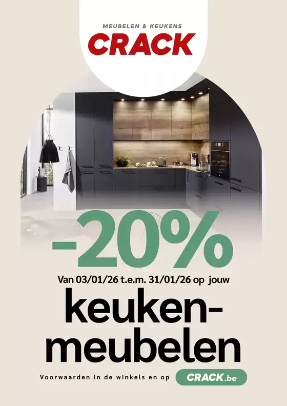 Catalogue Meubles Crack à Zandhoven | Catalogus Keukens | 2026-01-21T00:00:00.000Z - 2026-01-31T00:00:00.000Z