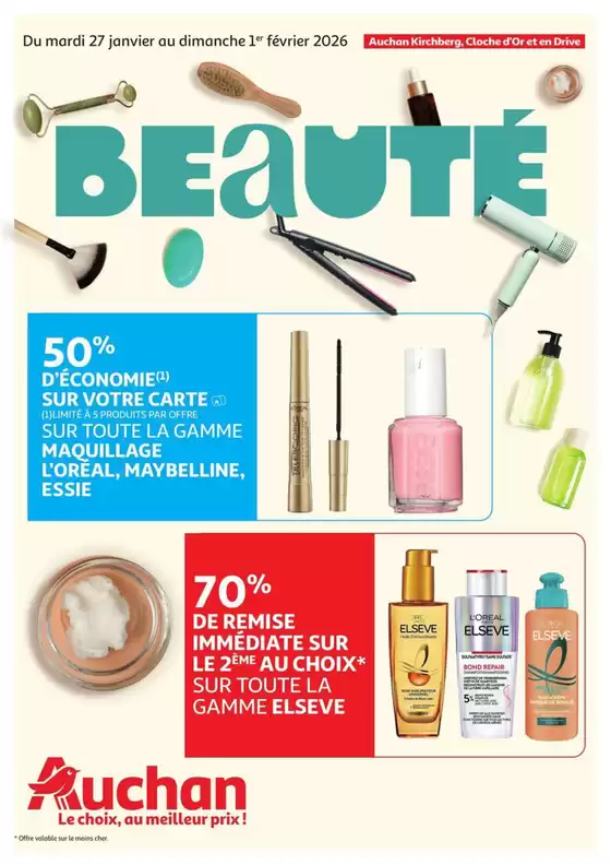 Catalogue Auchan à Hasselt | Nos meilleures bonnes affaires | 2026-01-27T00:00:00.000Z - 2026-02-01T00:00:00.000Z