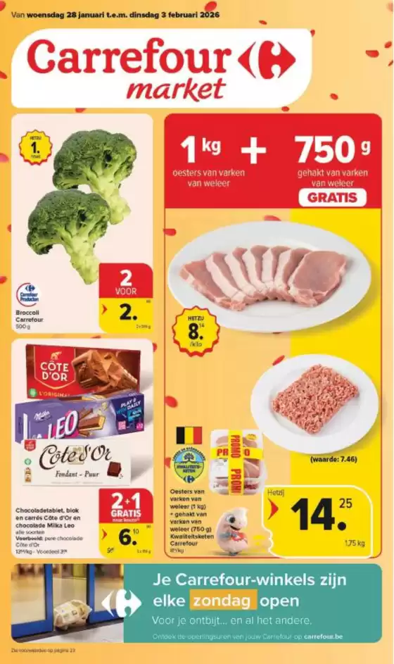 Catalogue Carrefour Market à Hasselt | Bonnes affaires et offres actuelles | 2026-01-28T00:00:00.000Z - 2026-02-03T00:00:00.000Z