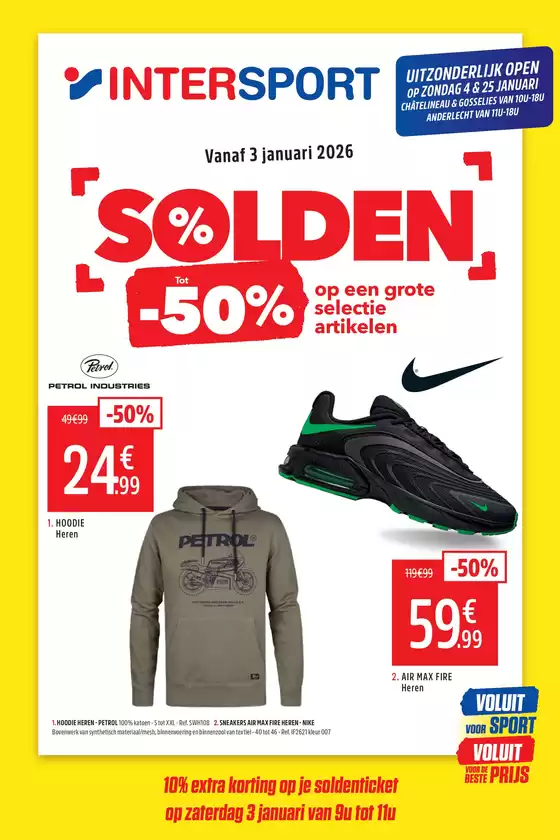 Catalogue Intersport à Anvers | Solden Anderlecht | 2026-01-23T00:00:00.000Z - 2026-01-31T00:00:00.000Z