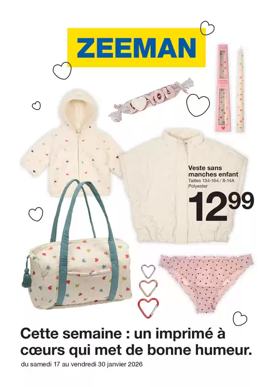 Catalogue Zeeman | Zeeman Semaine 4-5 du samedi 17 janvier au vendredi 30 janvier 2026. | 2026-01-17T00:00:00.000Z - 2026-01-30T00:00:00.000Z
