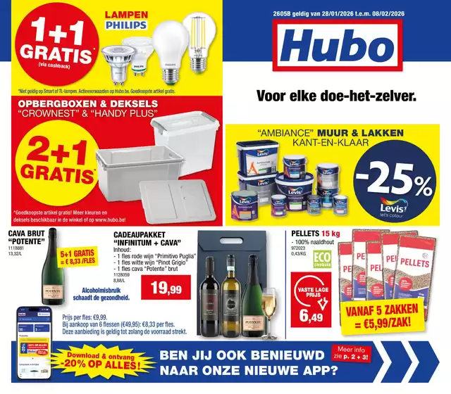 Catalogue Hubo | Hubo Folder geldig t.e.m. 08/02/2026 NL | 2026-01-28T00:00:00.000Z - 2026-02-08T00:00:00.000Z