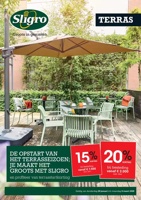 Catalogue Sligro | Terras 02 2026 | 2026-01-29T00:00:00.000Z - 2026-03-09T00:00:00.000Z
