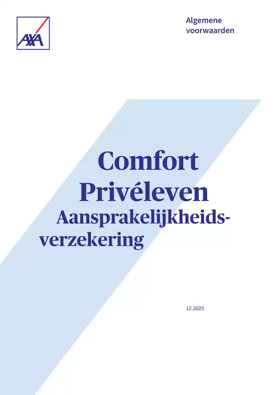 Catalogue AXA Bank | Comfort Privéleven | 2026-01-28T00:00:00.000Z - 2027-01-28T00:00:00.000Z