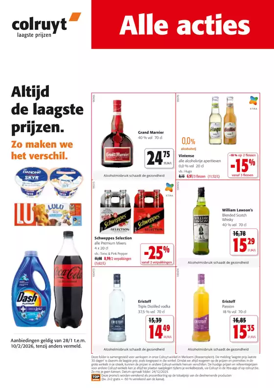 Catalogue Colruyt | Alle Acties | 2026-01-28T00:00:00.000Z - 2026-02-10T00:00:00.000Z