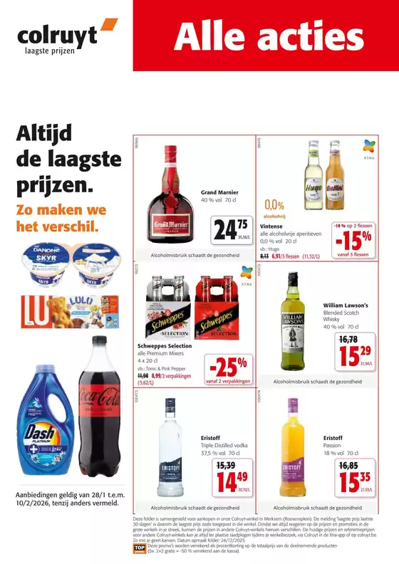 Catalogue Colruyt à Lier | Nos meilleures offres pour vous | 2026-01-28T00:00:00.000Z - 2026-02-10T00:00:00.000Z