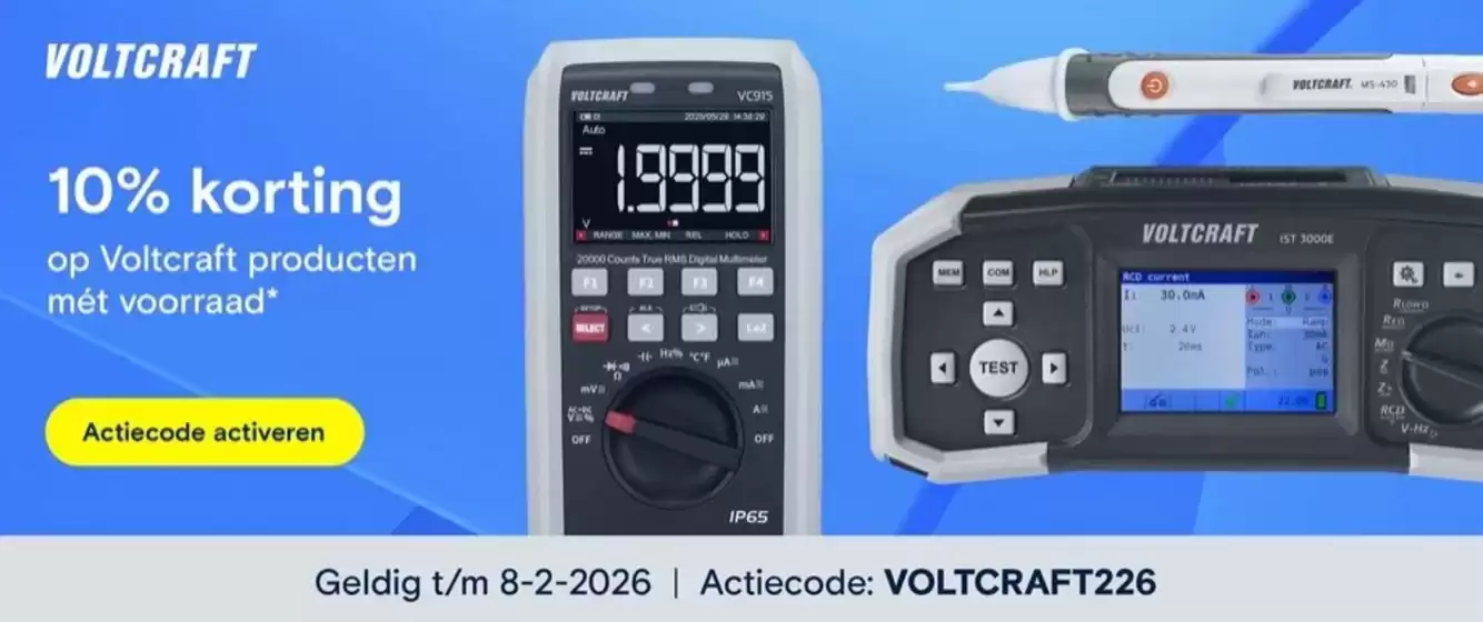Catalogue Conrad à Oostkamp | Voltcraft | 2026-02-02T00:00:00.000Z - 2026-02-08T00:00:00.000Z