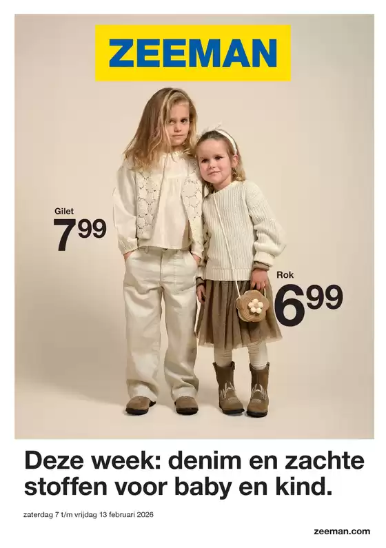 Catalogue Zeeman à Hal | Zeeman Week 7 zaterdag 7 februari tm vrijdag 13 februari 2026. | 2026-02-07T00:00:00.000Z - 2026-02-13T00:00:00.000Z